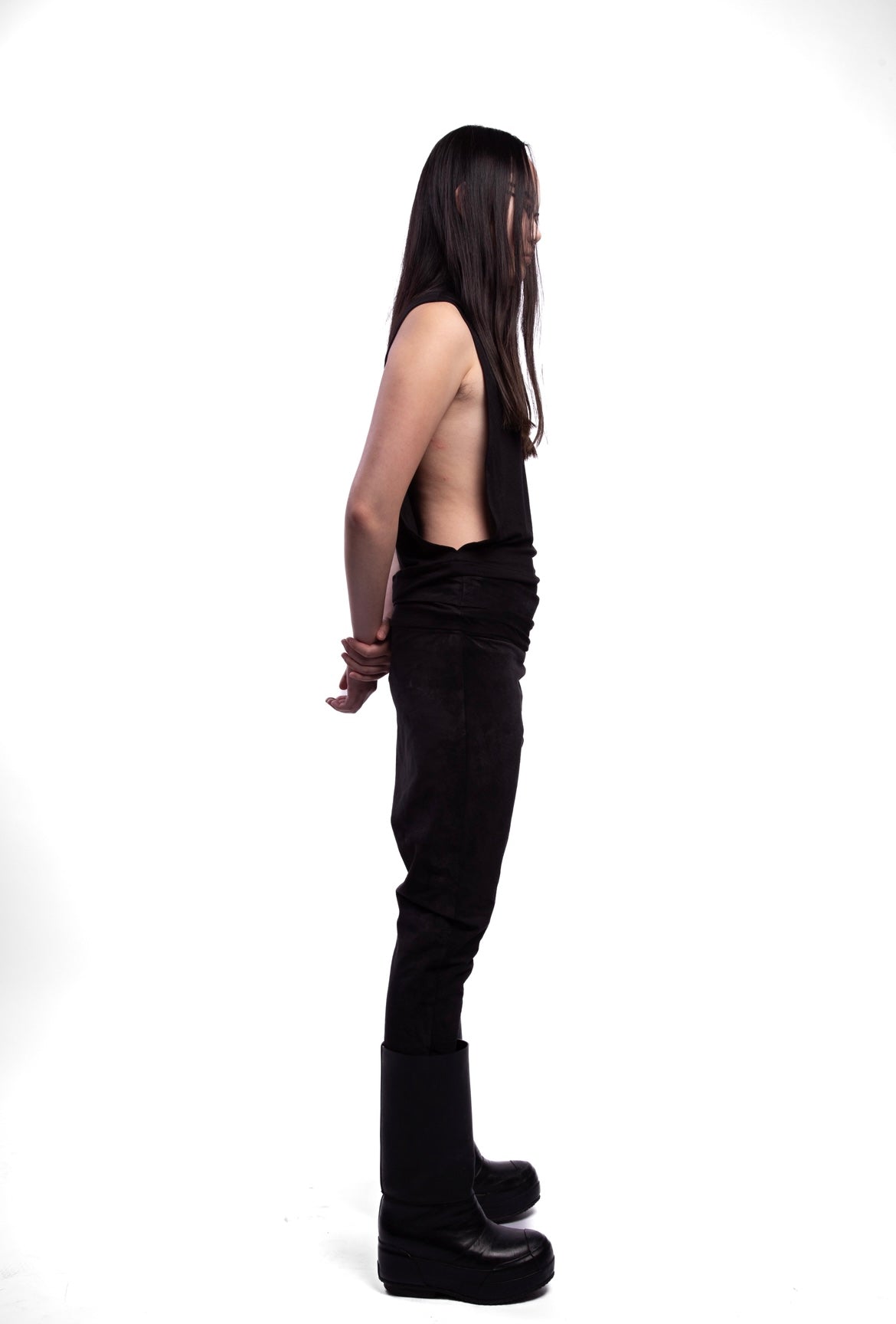Rex trousers black suede